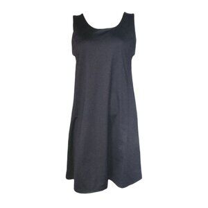 Mondetta Dress Womens Size M Medium Solid All Black Sleeveless Pullover Active